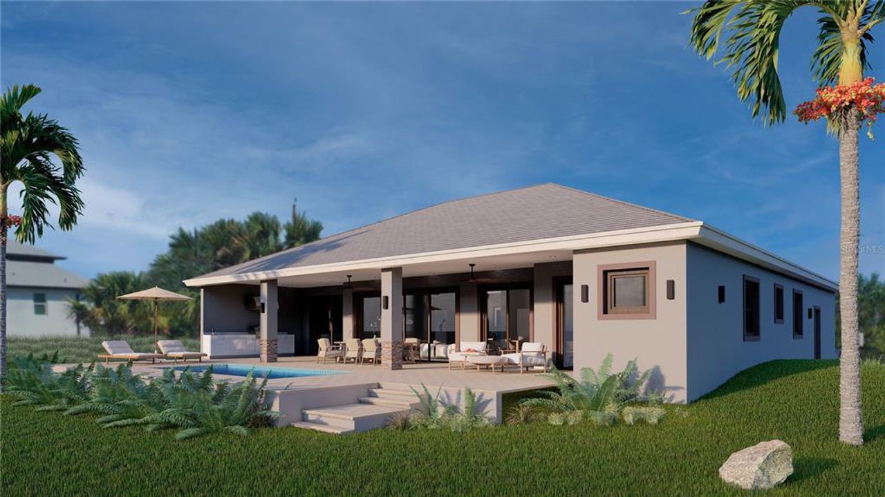 Exterior details and patio area of a home in , Port Charlotte (Image 2).
