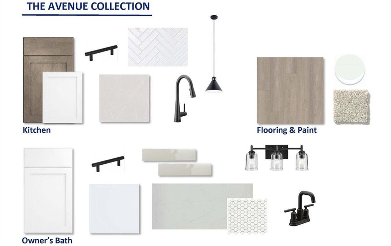 Sample of building materials used in homes in Meadow Brook Farms, Cumming (Image 2).