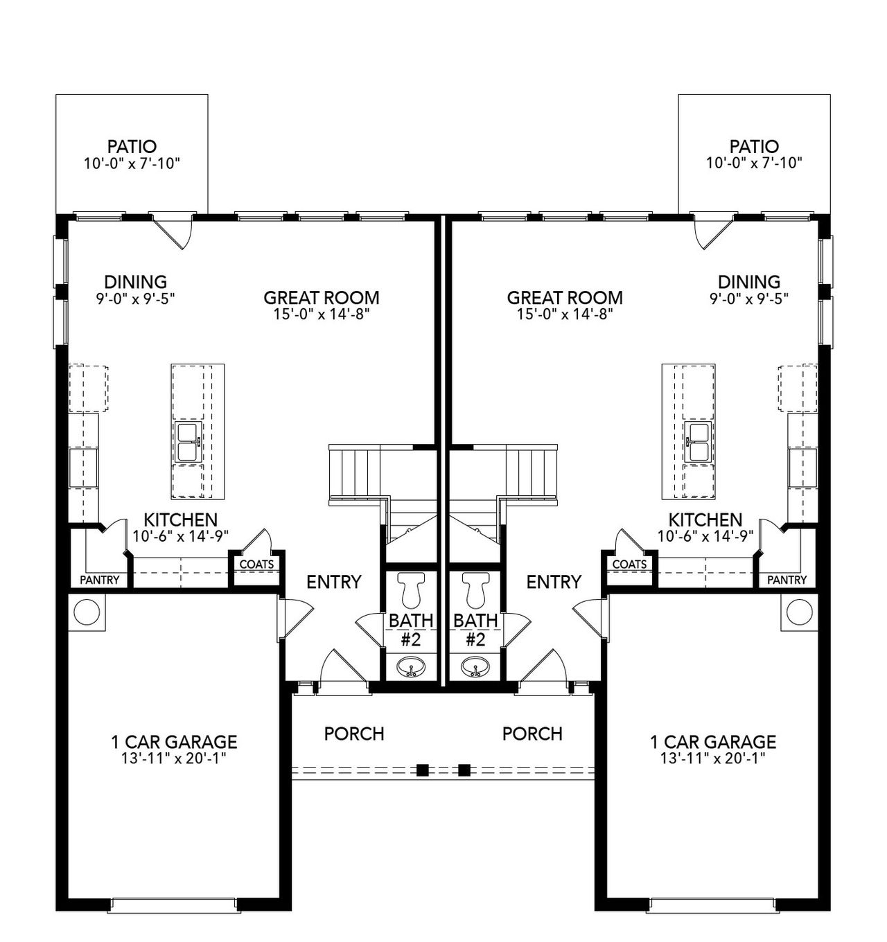 2D floor plan layout of this home in Eagle Cove, Denton, TX (Image 2).