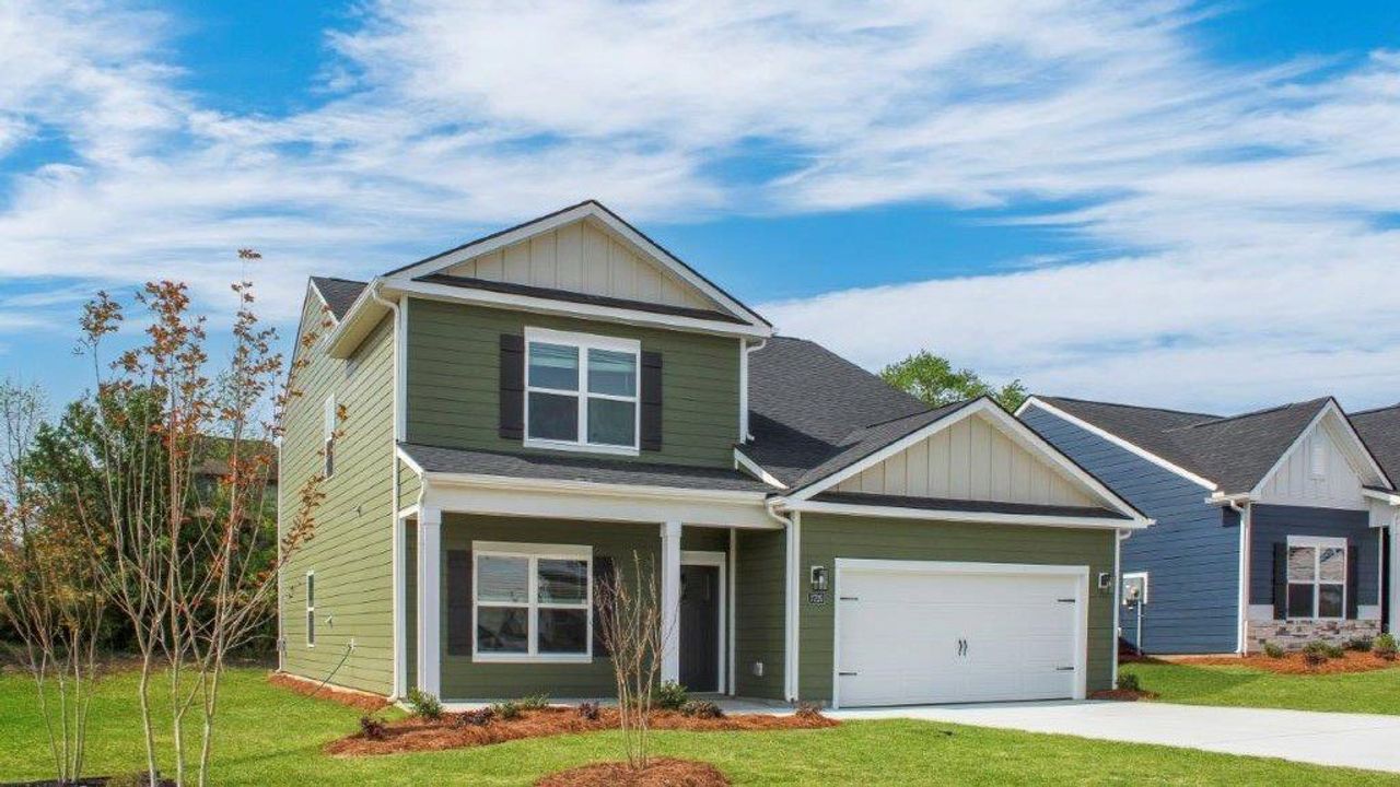 Front exterior of a new home in Hawks Landing, Apison, TN, highlighting curb appeal (Image 2).
