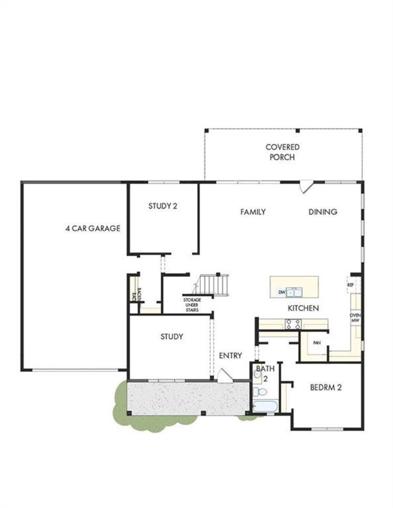 2D floor plan layout of this home in Ellis, Marietta, GA (Image 2).