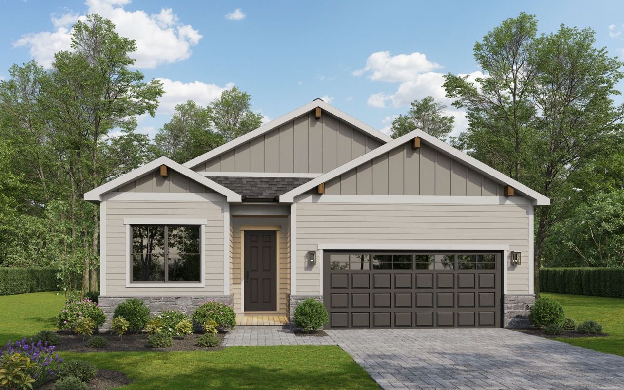 Representative exterior photo of a completed home built from the The Sterling by Bartran Construction in Promontory Point, Greeley, CO (Image 2).