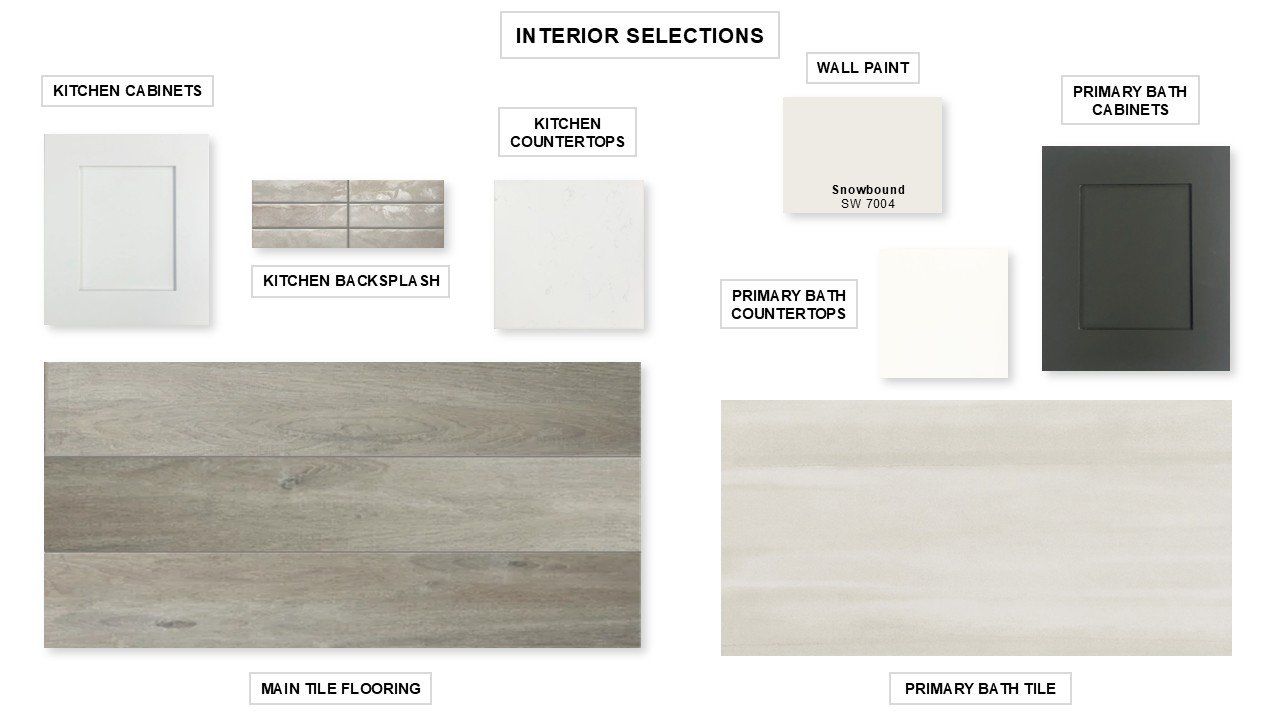 Sample of building materials used in homes in The Grand Prairie, Hockley (Image 2).