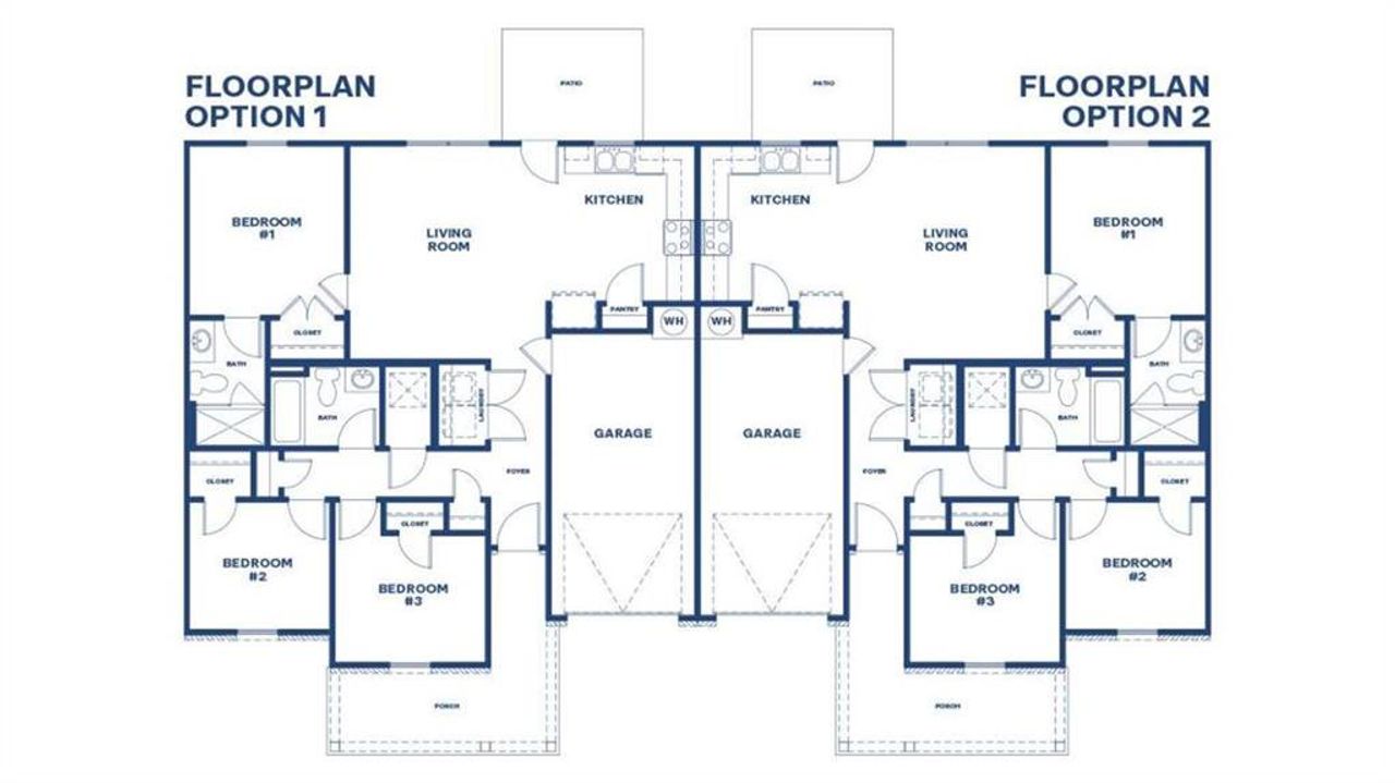 2D floor plan layout of this home in Remington Chase, Perry, GA (Image 2).