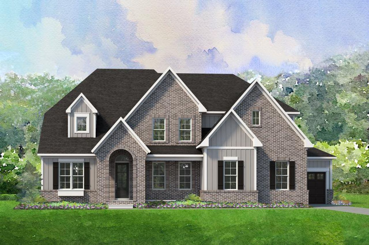 Representative exterior photo of a completed home built from the Greenwood by Niblock Homes in Cordera, Concord, NC (Image 2).