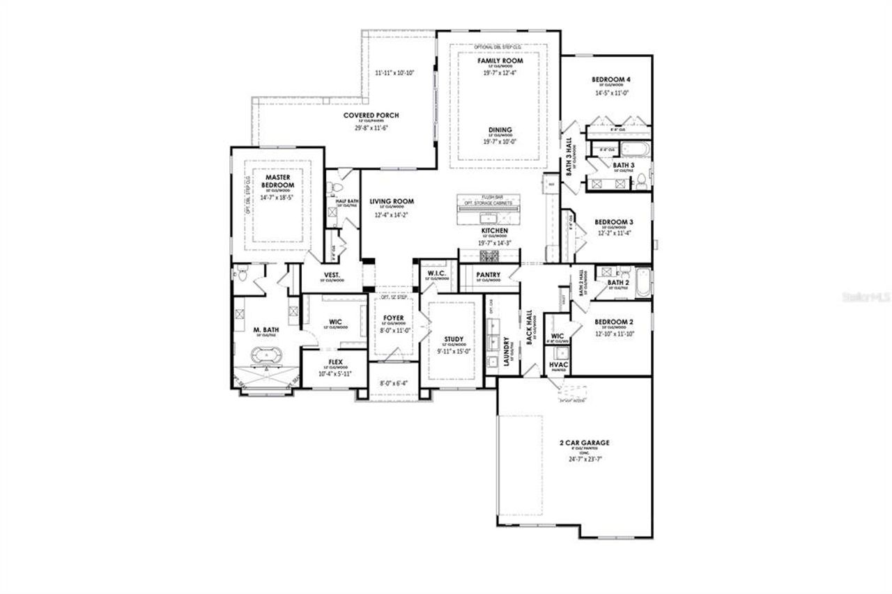 2D floor plan layout of this home in Laureate Village, Newberry, FL (Image 2).