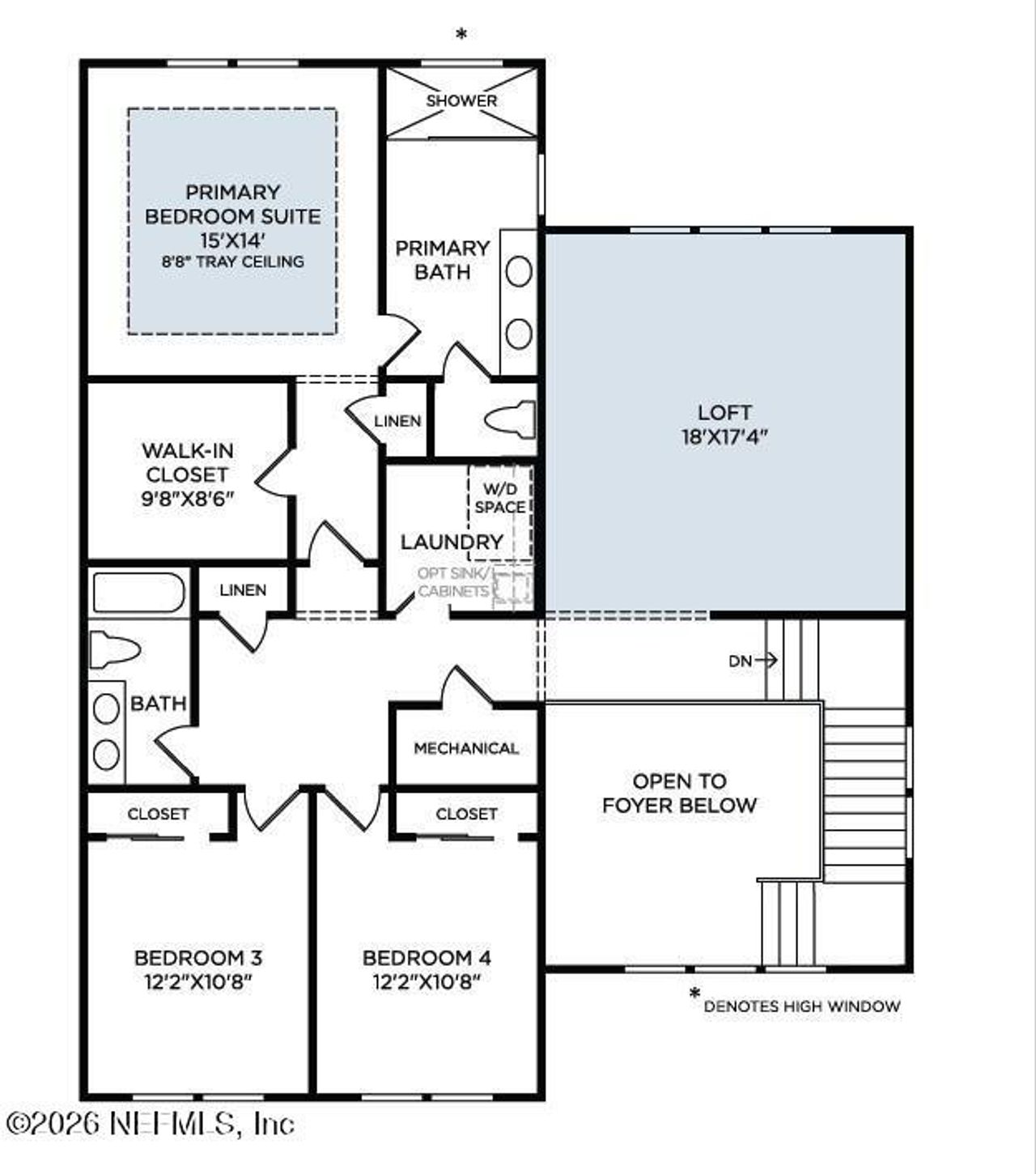 2D floor plan layout of this home in , Ponte Vedra, FL (Image 2).