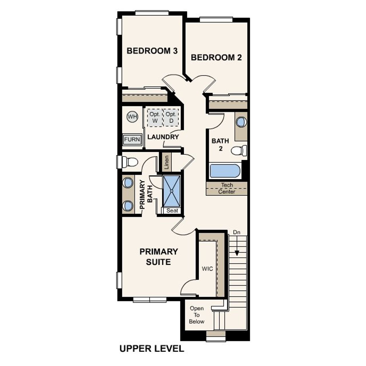 2D floor plan layout of this home in Townes at Skyline Ridge Pacific Collection, Castle Pines, CO (Image 2). 2D floor plan layout of this home in Townes at Skyline Ridge Pacific Collection, Castle Pines, CO (Image 2).
