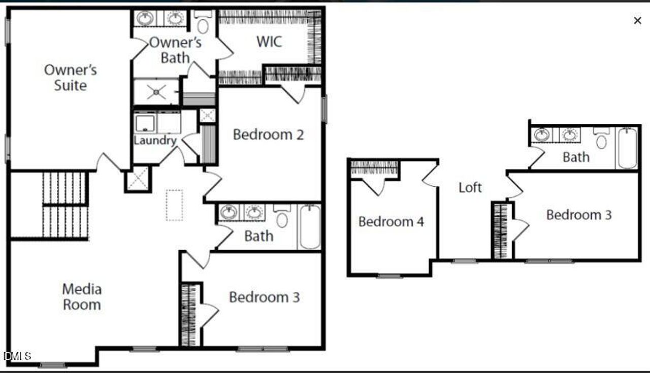 Longleaf Floorplan 2nd floor