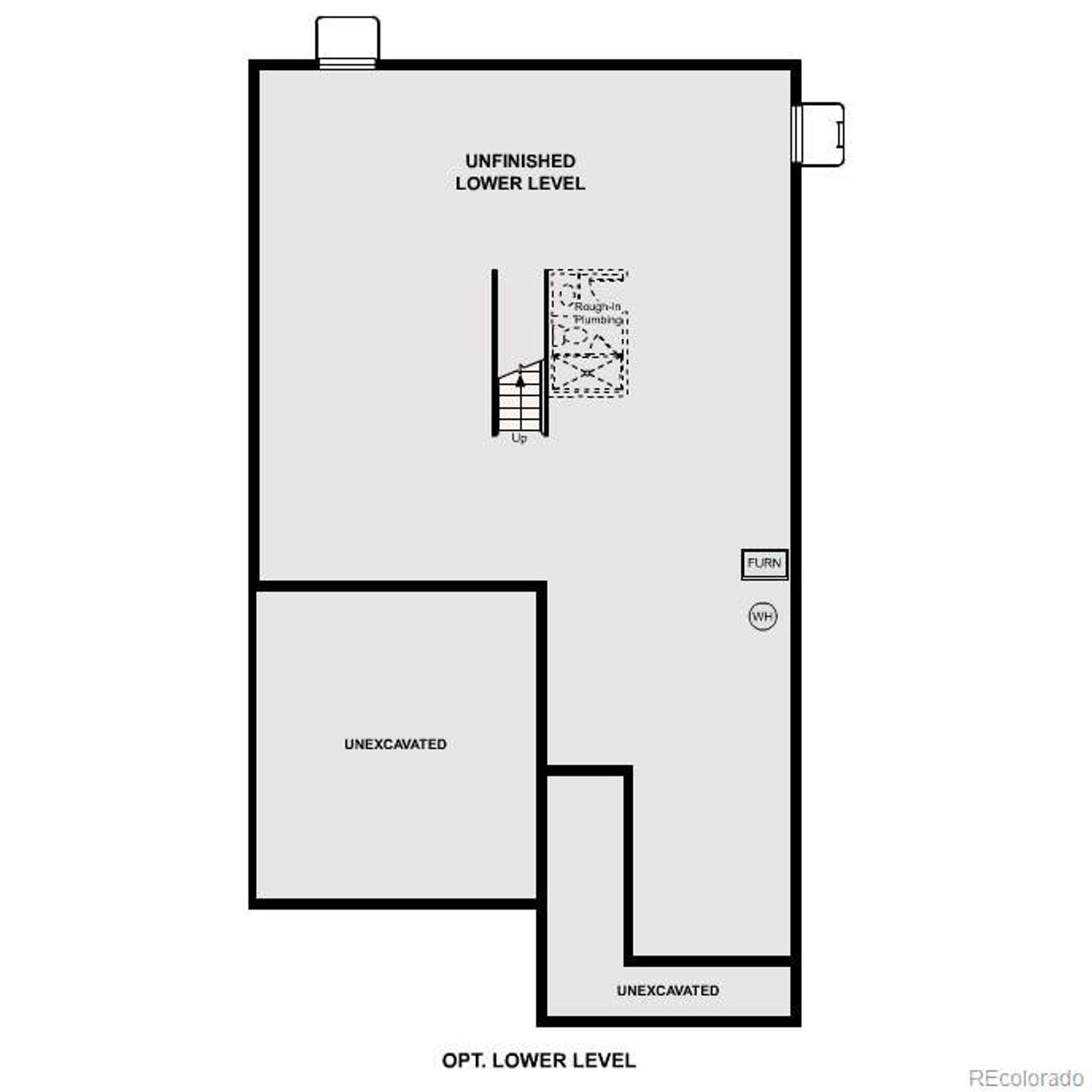 2D floor plan layout of this home in Painted Prairie, Aurora, CO (Image 2).