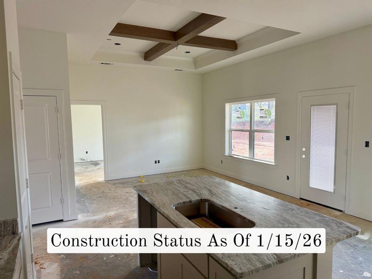 In-progress construction of a new home in , Athens, TX (Image 2).