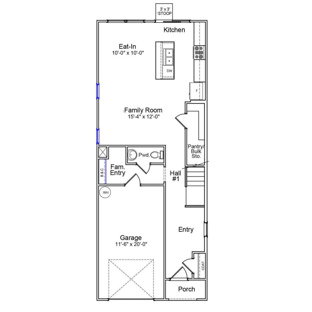 2D floor plan layout of this home in Laurinton Farms, Hopkins, SC (Image 2).