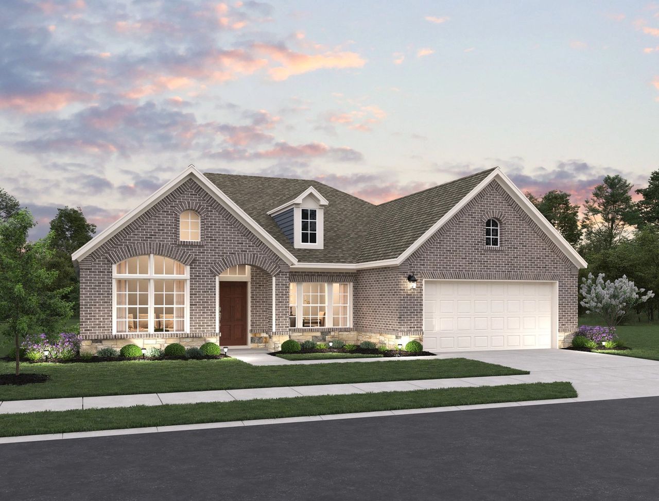 Representative exterior photo of a completed home built from the Palmer by Ashton Woods in Provence 70s, Austin, TX (Image 2).