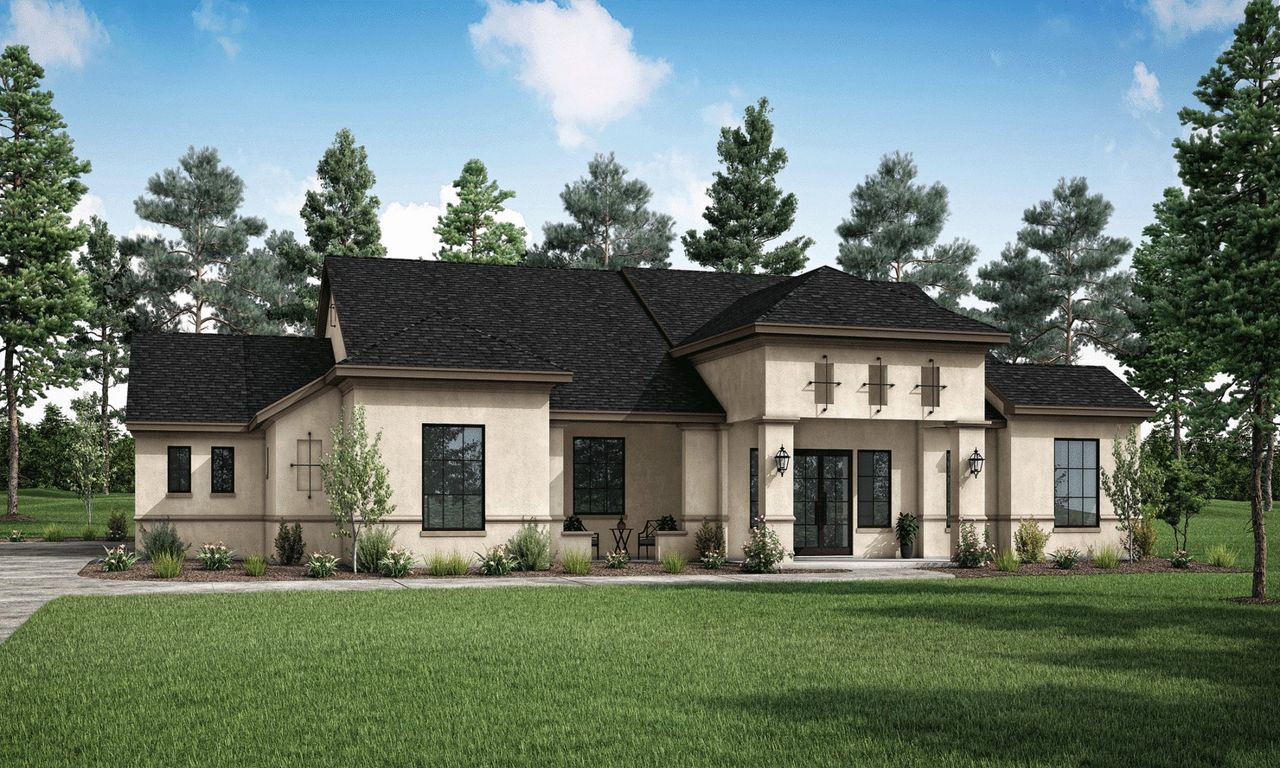 Midland Floor Plan Elevation B, High Meadow Estates, Montgomery | Sitterle Homes