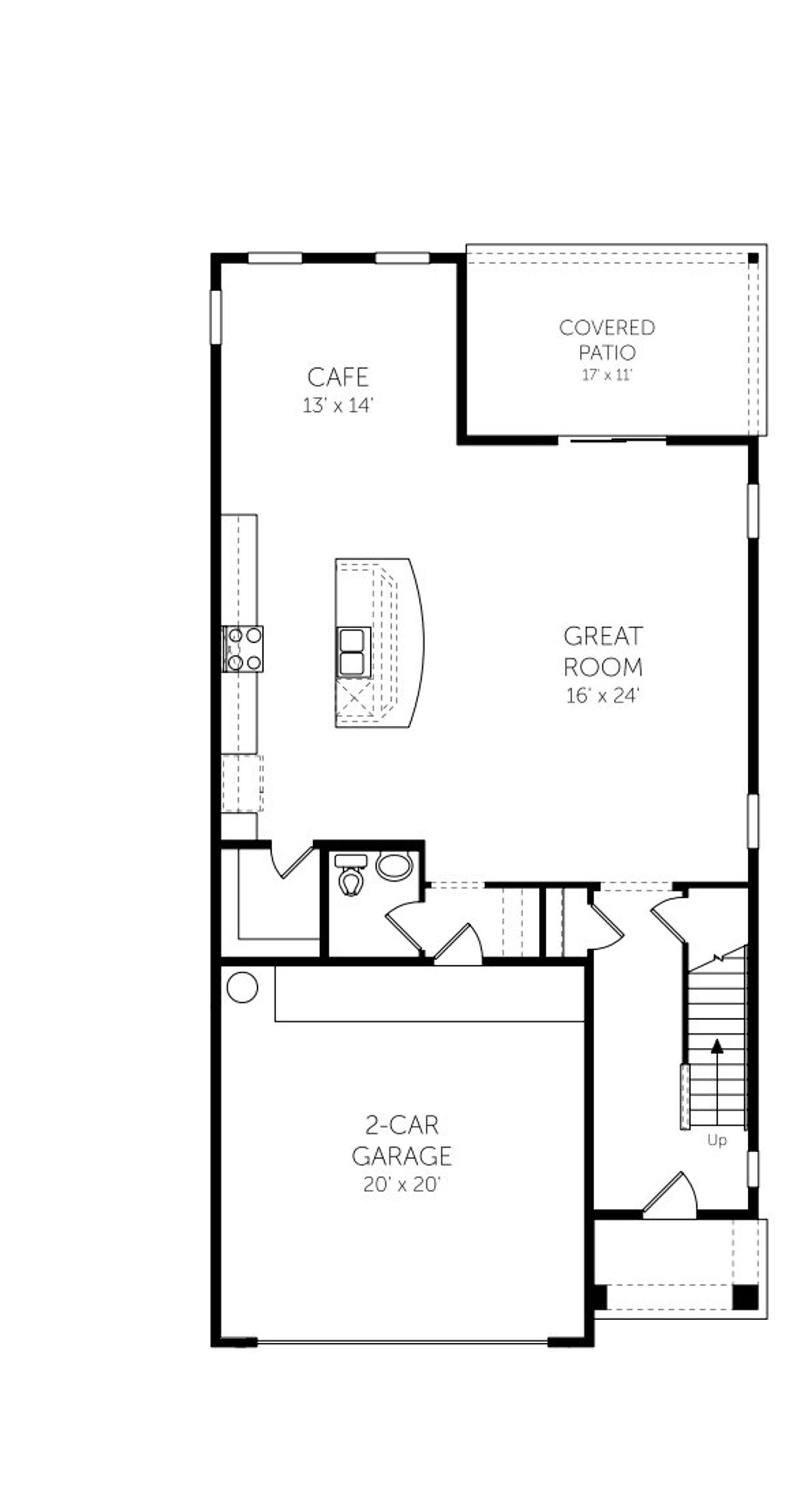 2D floor plan layout for the Timuquana by Dream Finders Homes in TrailMark, St. Augustine, FL (Image 2). 2D floor plan layout for the Timuquana by Dream Finders Homes in TrailMark, St. Augustine, FL (Image 2).