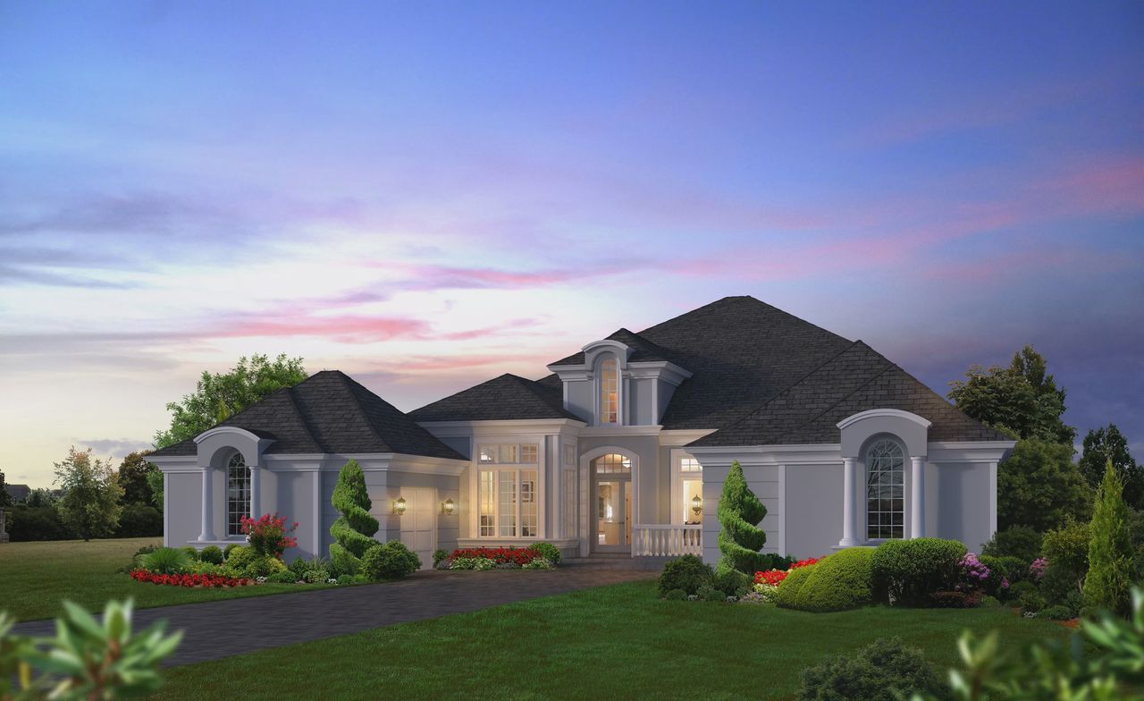 Representative exterior photo of a completed home built from the Bordeaux - Estate Series | 125' Wide Lots by ICI Homes in Prestwick Estates, Ormond Beach, FL (Image 2).