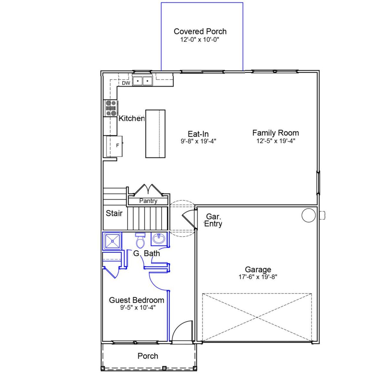 2D floor plan layout of this home in Hainer Place, Conway, SC (Image 2). 2D floor plan layout of this home in Hainer Place, Conway, SC (Image 2).