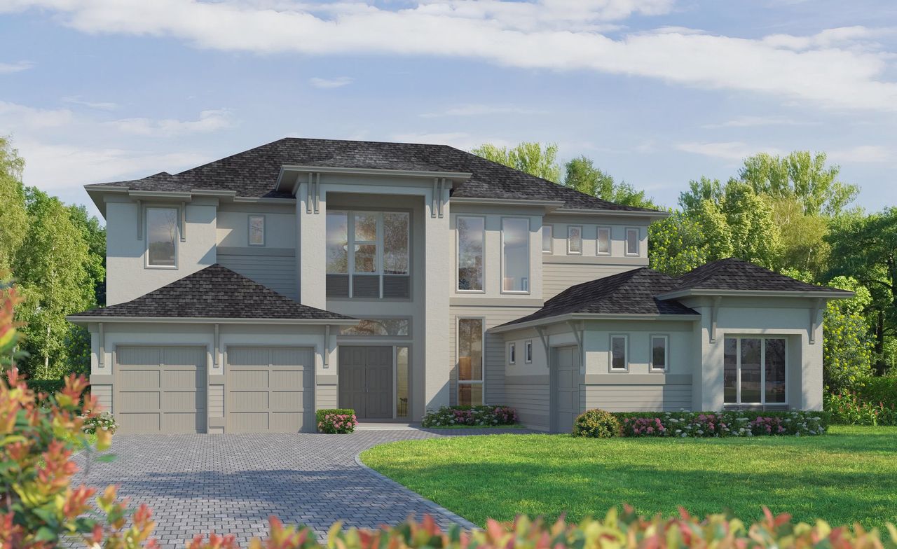 Representative exterior photo of a completed home built from the St. Thomas by ICI Homes in Wellen Park, Venice, FL (Image 2).