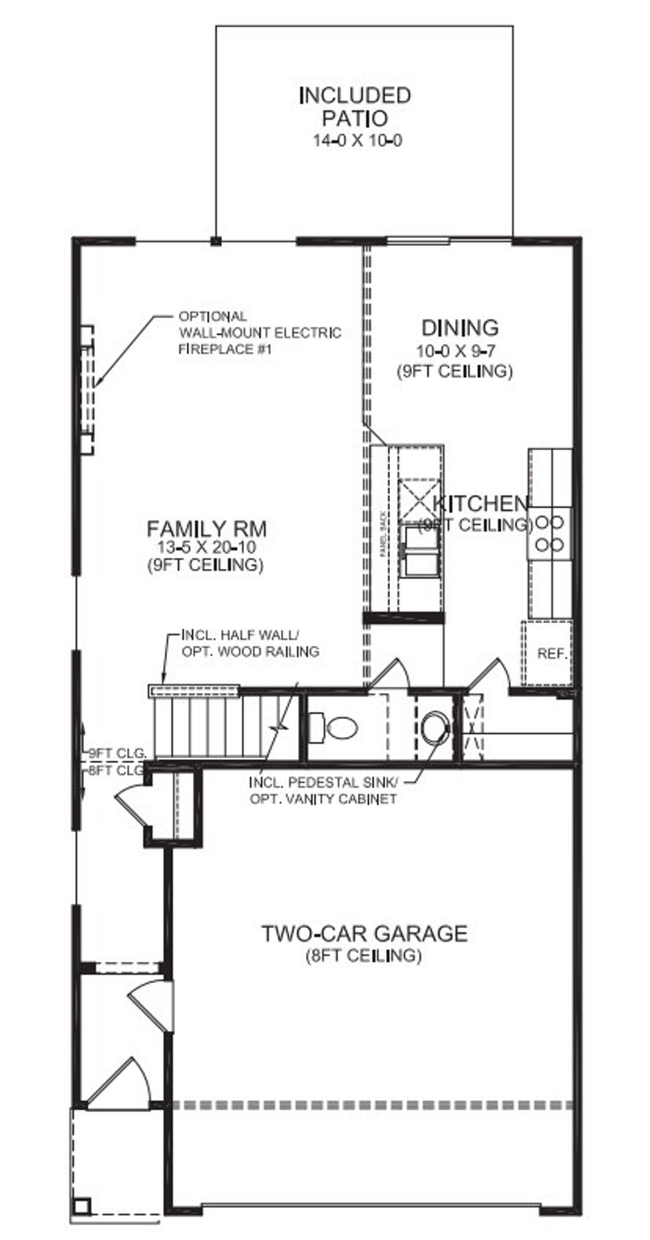 2D floor plan layout for the Hudson by Fischer Homes in Villas at Gold Creek, Dawsonville, GA (Image 2). 2D floor plan layout for the Hudson by Fischer Homes in Villas at Gold Creek, Dawsonville, GA (Image 2).