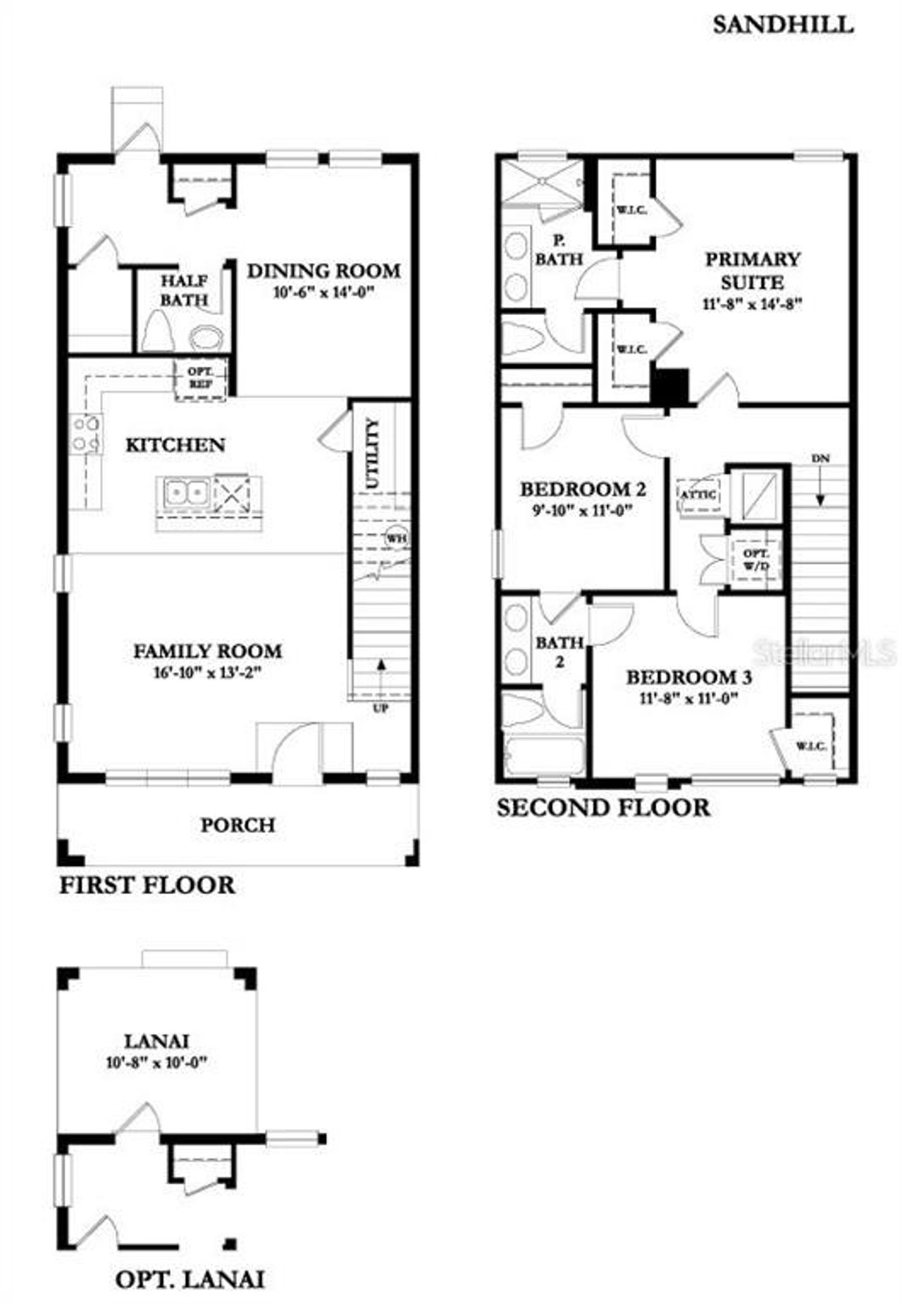 2D floor plan layout of this home in , Tampa, FL (Image 2).