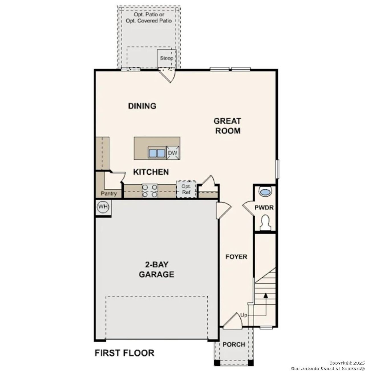 2D floor plan layout of this home in Senna, Leon Valley, TX (Image 2).
