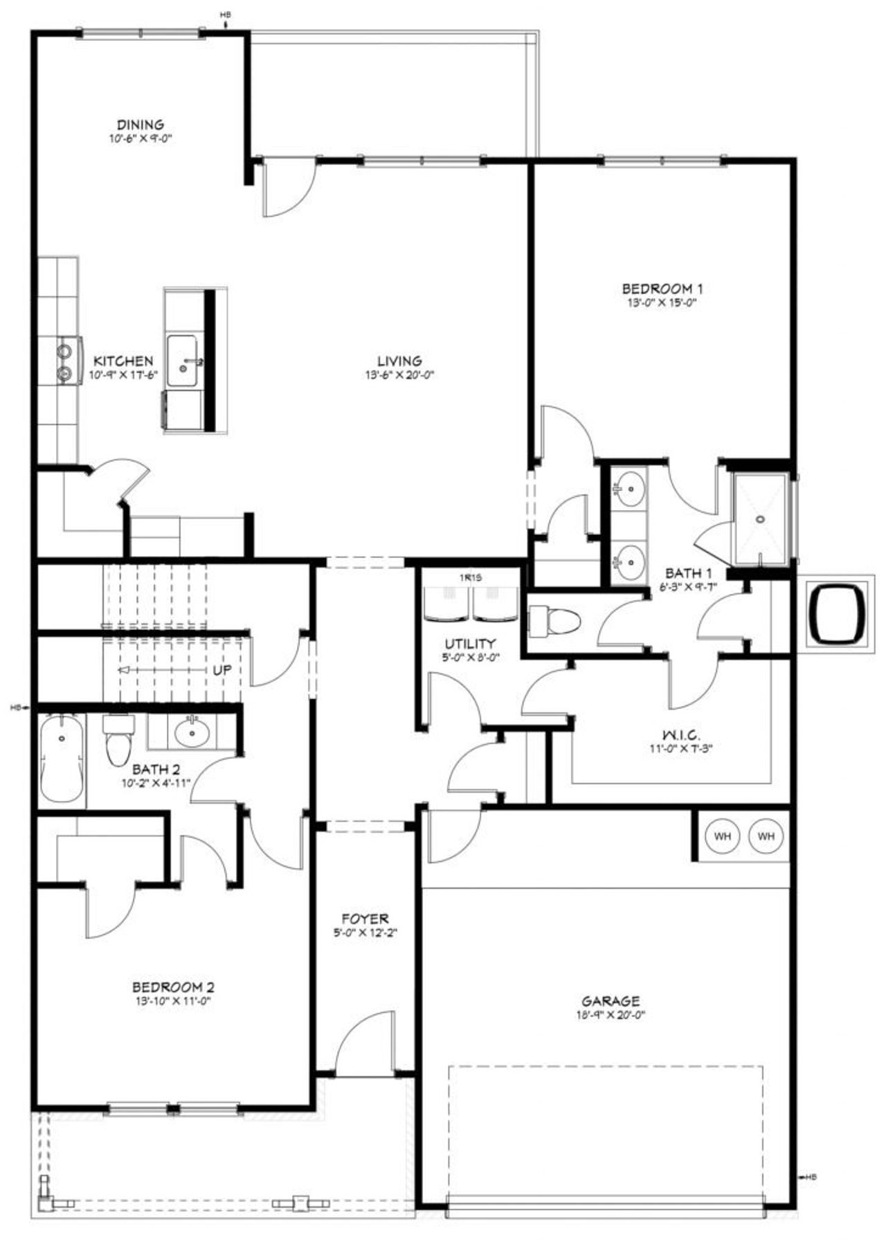 2D floor plan layout of this home in The Preserve At Thousand Oaks Single Family, Killeen, TX (Image 2). 2D floor plan layout of this home in The Preserve At Thousand Oaks Single Family, Killeen, TX (Image 2).