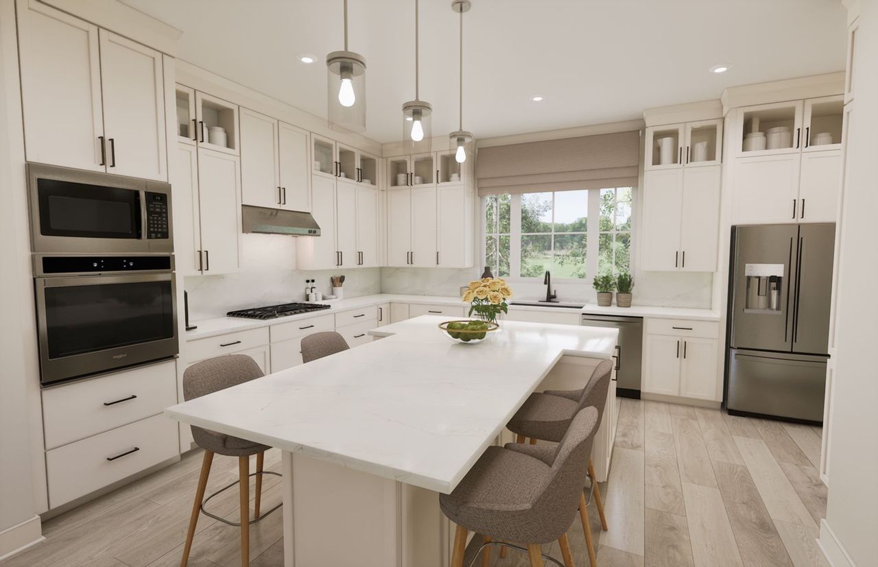 Furnished interior view inside a new home in The Domaine at SoSo, West Palm Beach (Image 2).