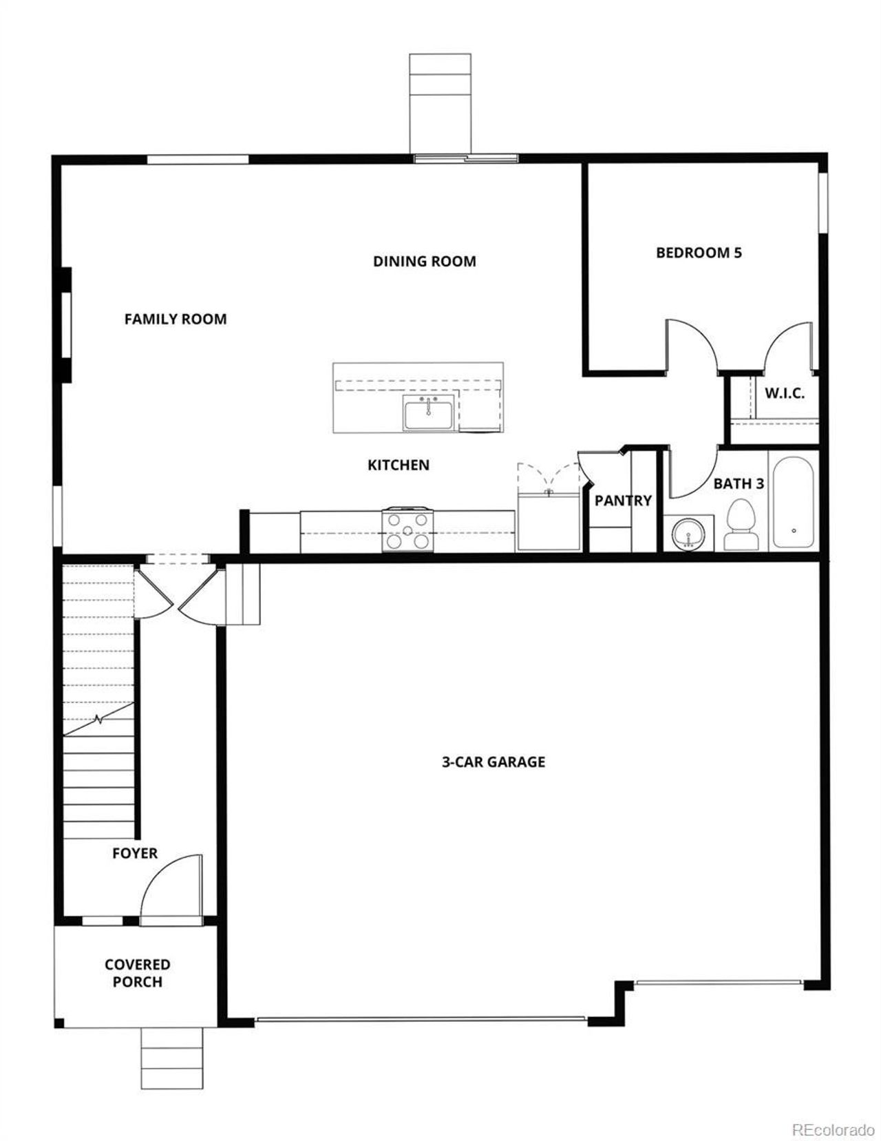 2D floor plan layout of this home in Farmstead, Berthoud, CO (Image 2).