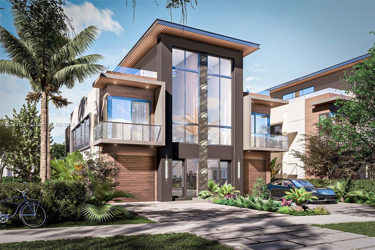 Front exterior of a new home in , Fort Lauderdale, FL, highlighting curb appeal (Image 2).