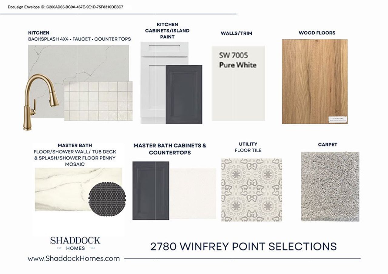 Sample of building materials used in homes in Brookhollow West, Prosper (Image 2). Sample of building materials used in homes in Brookhollow West, Prosper (Image 2).