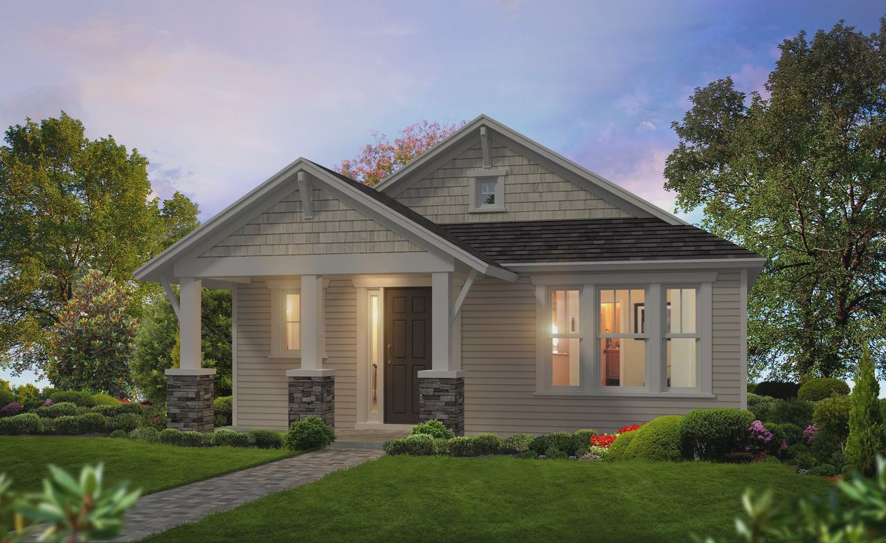 Representative exterior photo of a completed home built from the Jasmine - Heritage Series | 40' Wide Lots by ICI Homes in Persimmon Park, Wesley Chapel, FL (Image 2). Representative exterior photo of a completed home built from the Jasmine - Heritage Series | 40' Wide Lots by ICI Homes in Persimmon Park, Wesley Chapel, FL (Image 2).