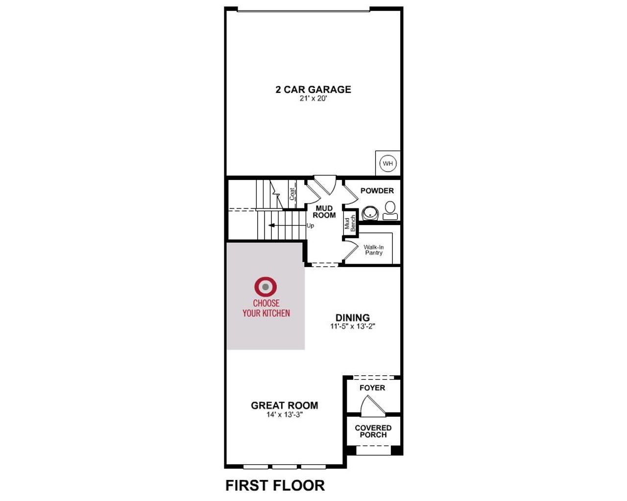 2D floor plan layout for the Princeton by Beazer Homes in Waterbend, Euless, TX (Image 2).