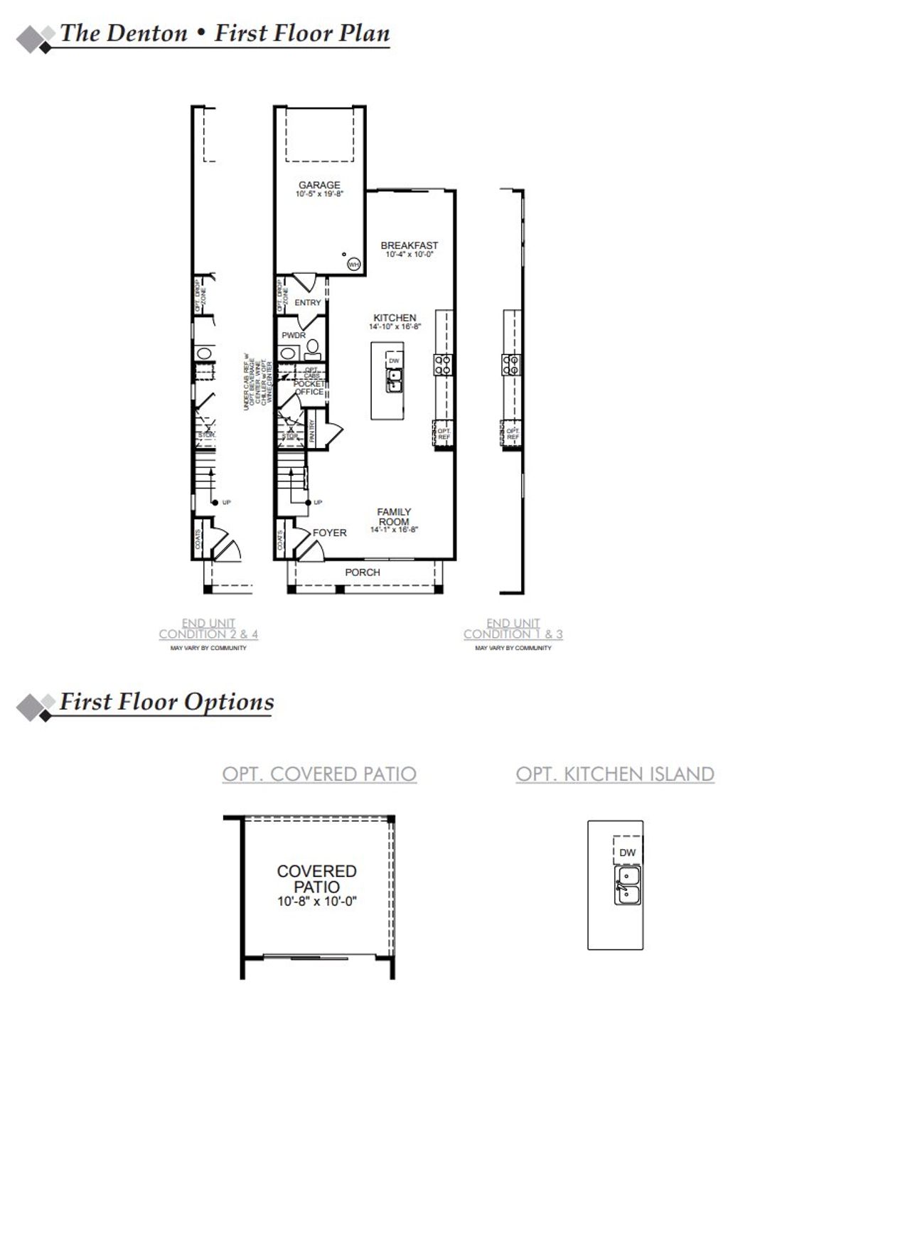 2D floor plan layout of this home in Enclave at Traditions Townhomes, Wake Forest, NC (Image 2). 2D floor plan layout of this home in Enclave at Traditions Townhomes, Wake Forest, NC (Image 2).