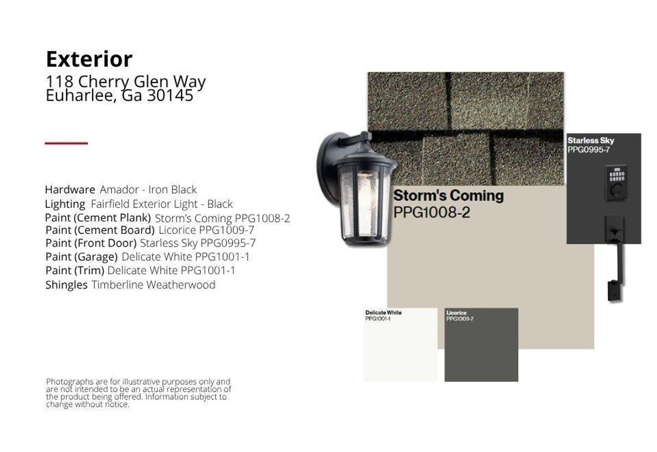 Sample of building materials used in homes in Cherry Glen, Euharlee (Image 2).
