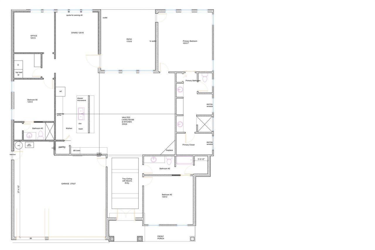 View of floor plan / room layout