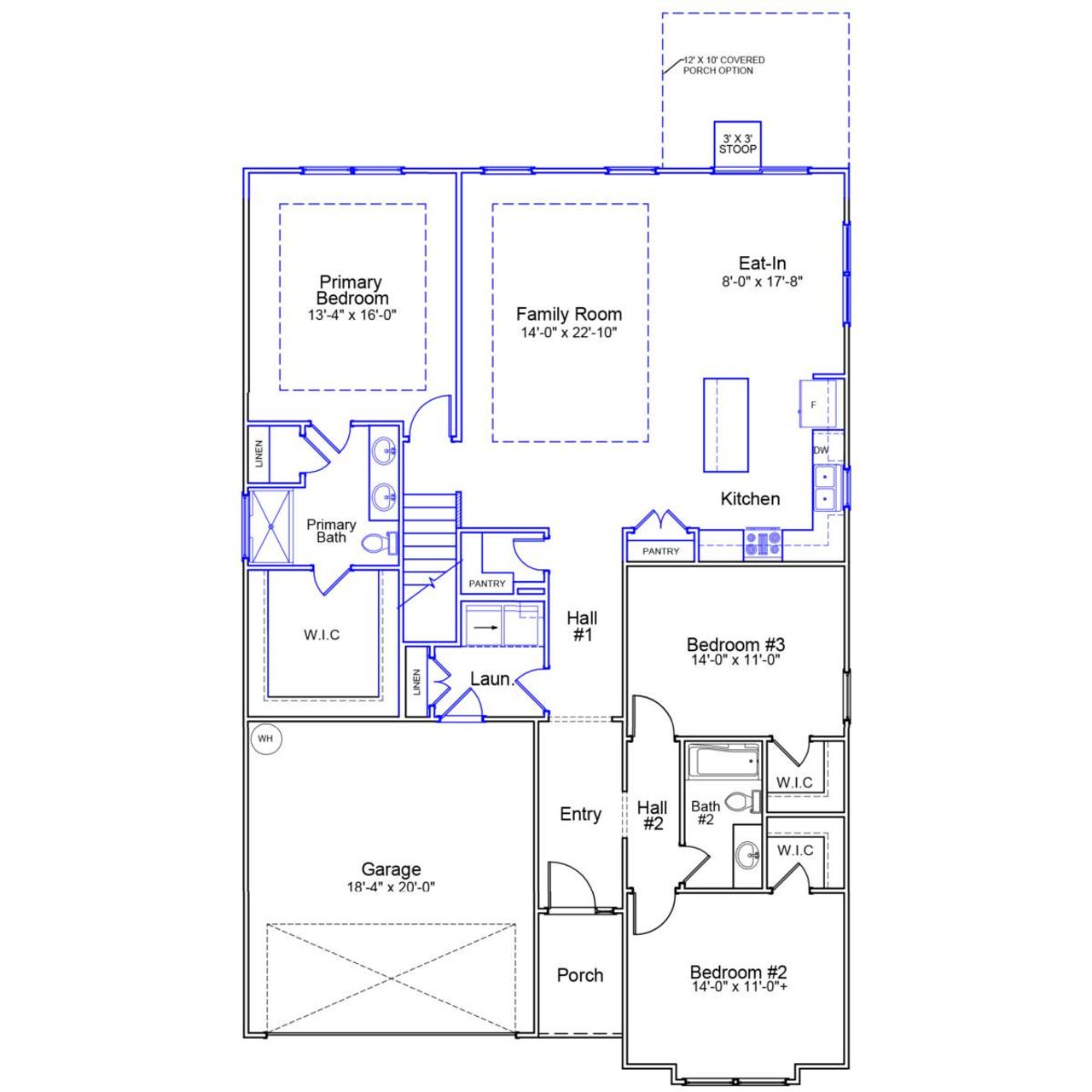 2D floor plan layout of this home in Jordan Grove, Conway, SC (Image 2). 2D floor plan layout of this home in Jordan Grove, Conway, SC (Image 2).