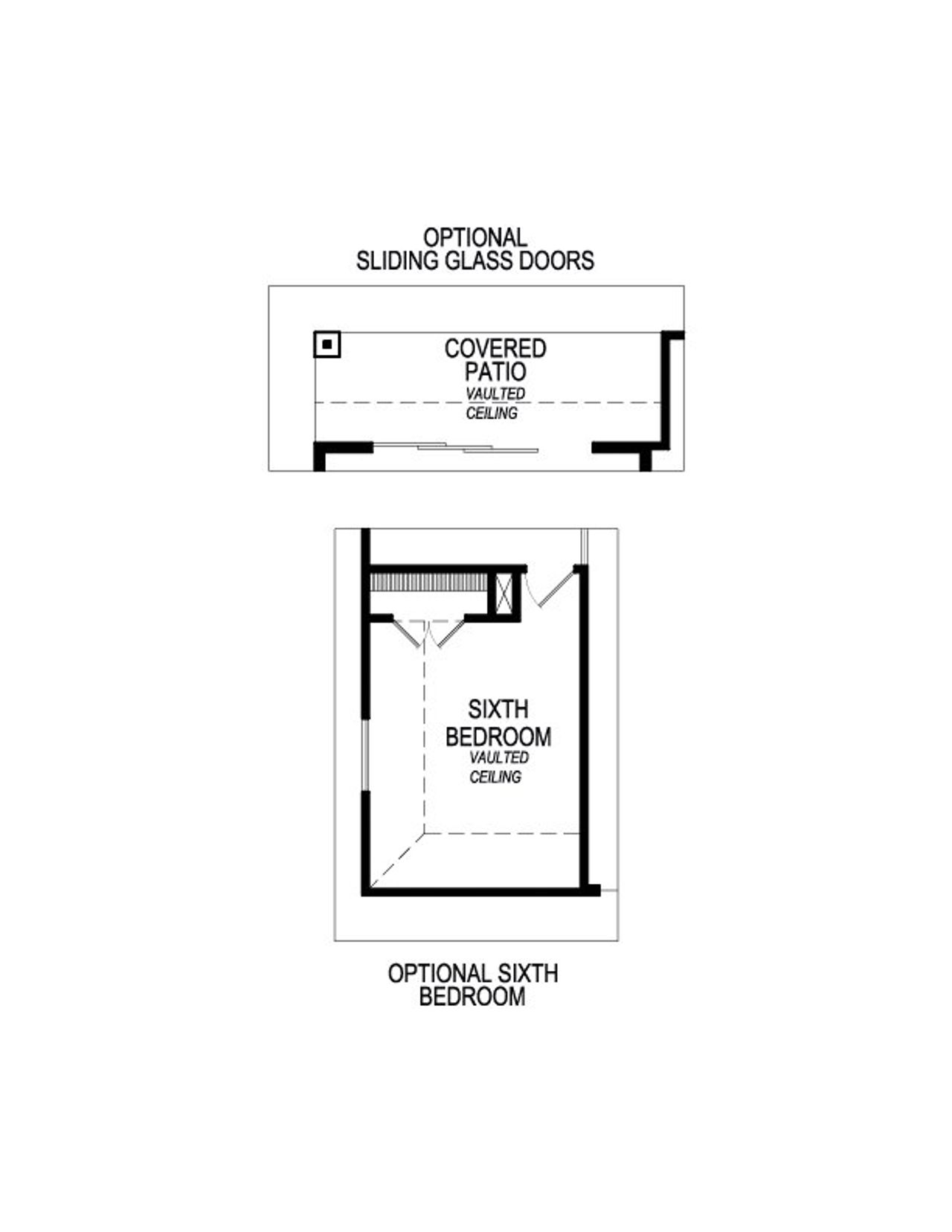 2D floor plan layout of this home in Trails at Cottonwood Creek, Rowlett, TX (Image 2).