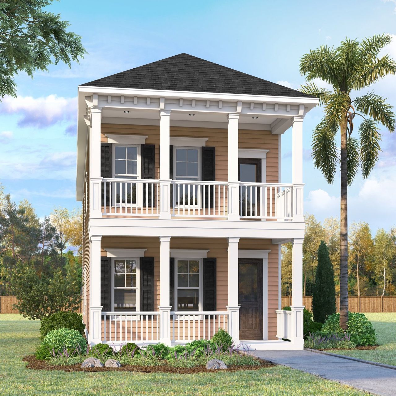 Representative exterior photo of a completed home built from the Sloan by Sullivan Brothers Builders in Pearland Old Townsite, Pearland, TX (Image 2). Representative exterior photo of a completed home built from the Sloan by Sullivan Brothers Builders in Pearland Old Townsite, Pearland, TX (Image 2).