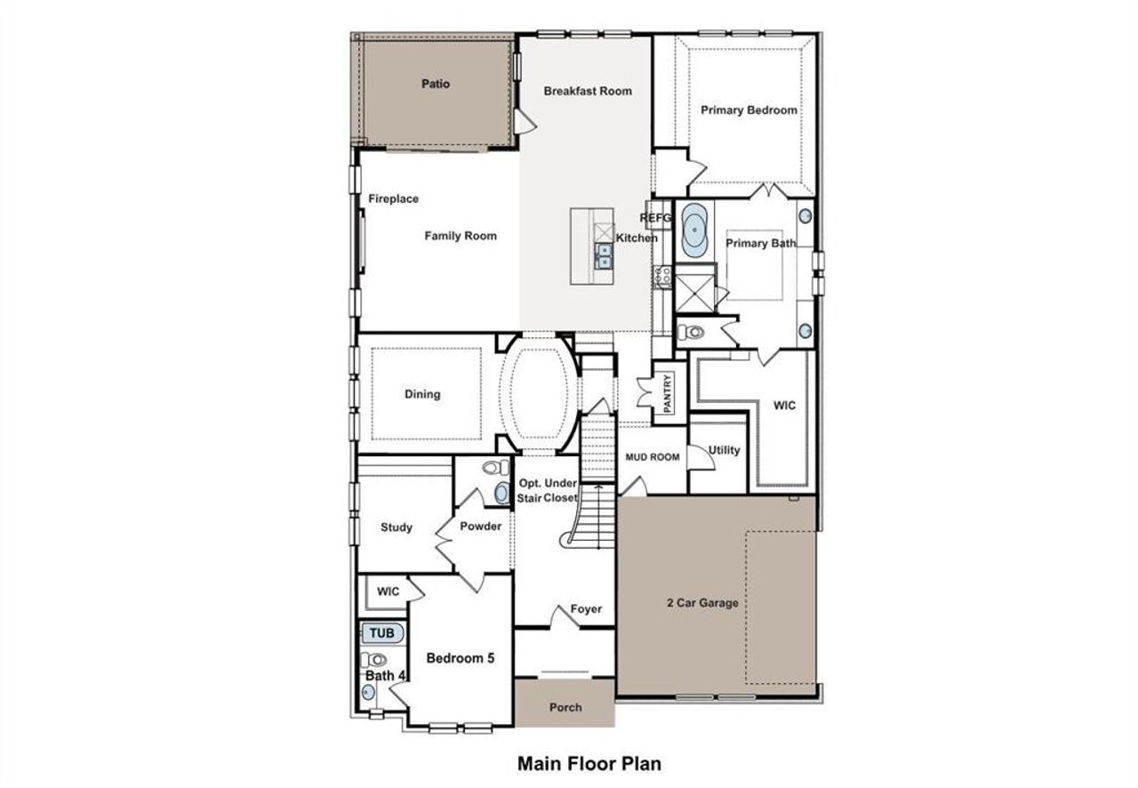 2D floor plan layout of this home in Ridge Park Estates, Royse City, TX (Image 2). 2D floor plan layout of this home in Ridge Park Estates, Royse City, TX (Image 2).