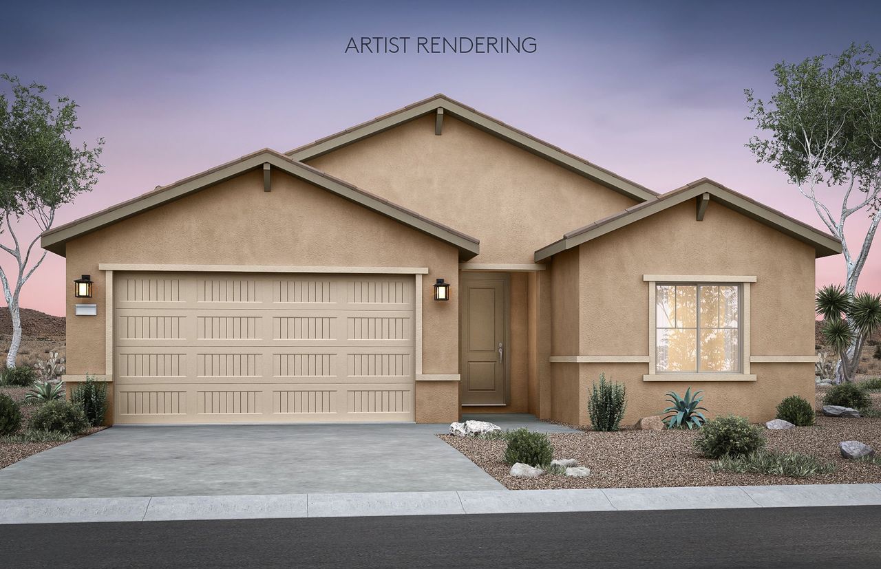 Representative exterior photo of a completed home built from the Bluebell by Pulte Homes in Festival Foothills, Buckeye, AZ (Image 2).
