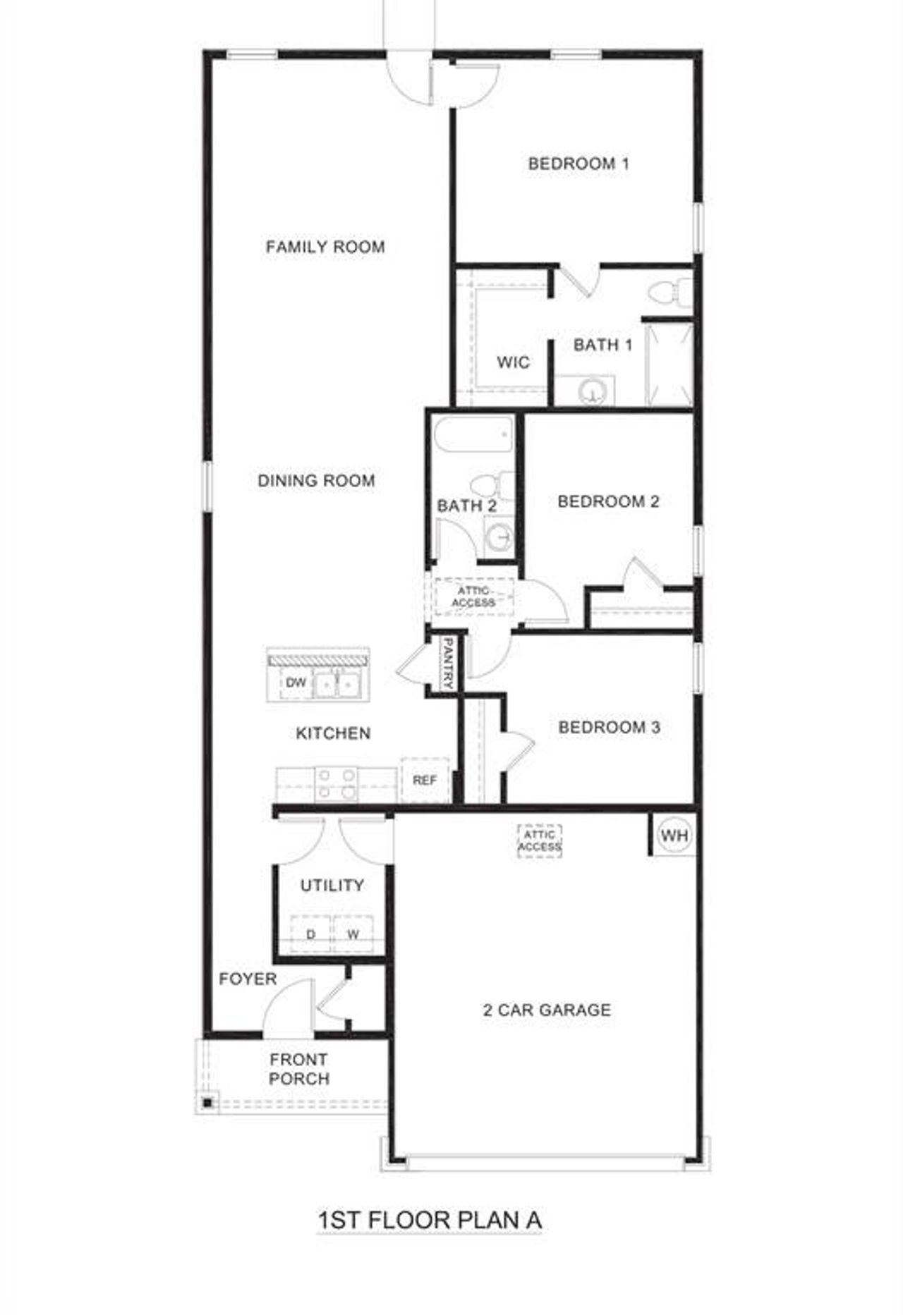 2D floor plan layout of this home in The Hills of Sherman, Sherman, TX (Image 2). 2D floor plan layout of this home in The Hills of Sherman, Sherman, TX (Image 2).