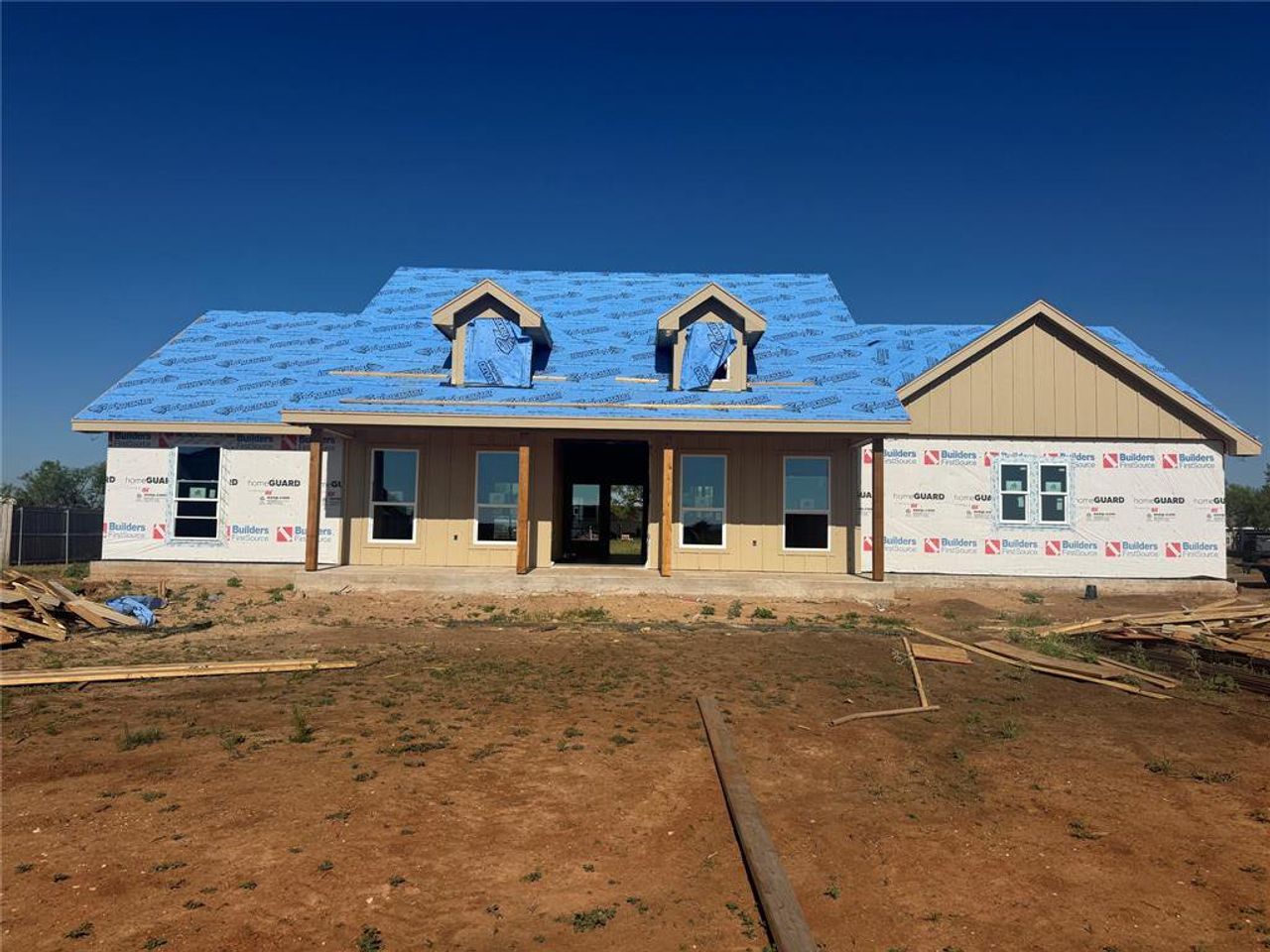 In-progress construction of a new home in , Tuscola, TX (Image 2).