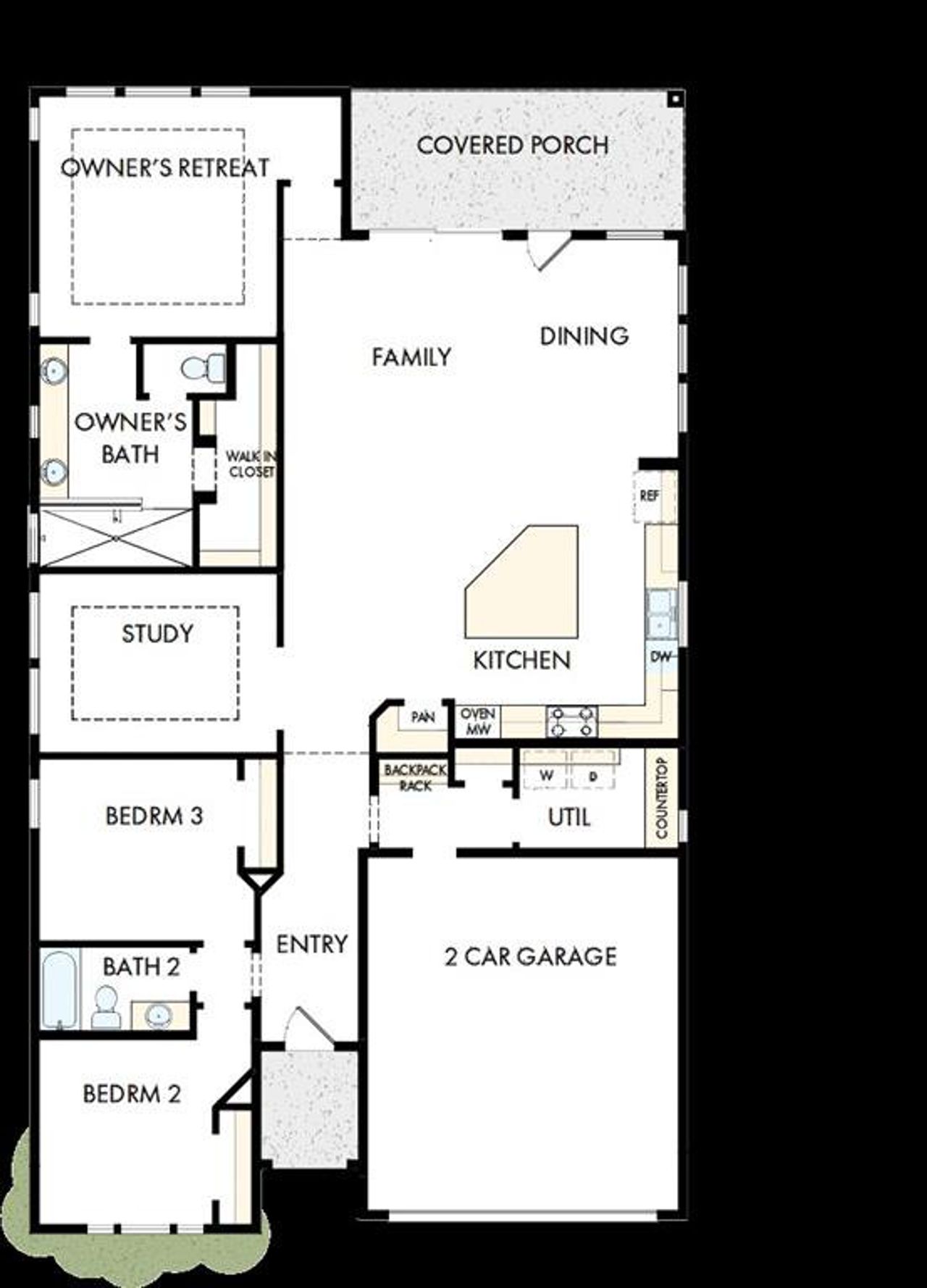 View of floor plan / room layout