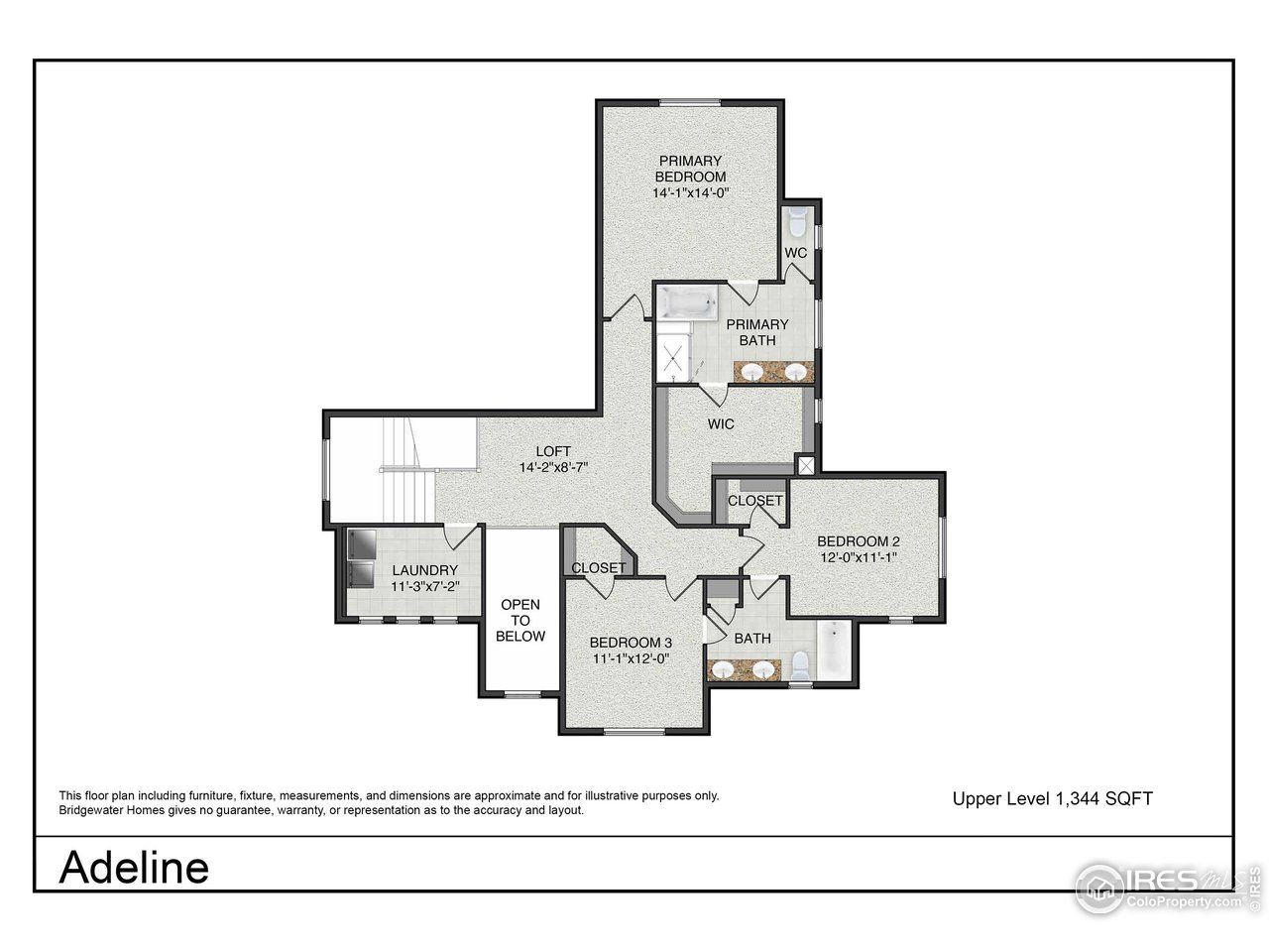 2D floor plan layout of this home in , Aurora, CO (Image 2).