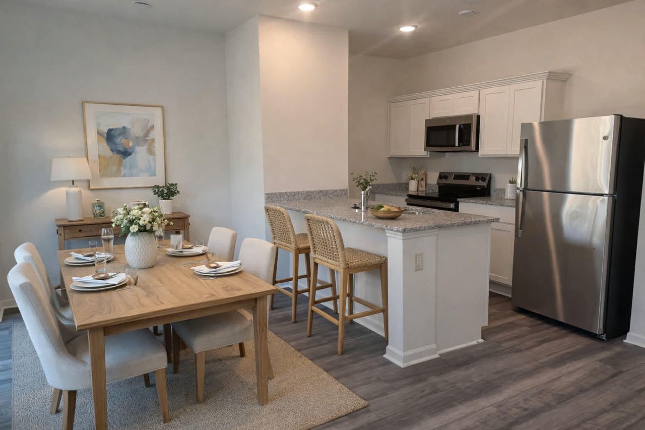 Furnished interior view inside a new home in Pinckney Place, North Charleston (Image 2).