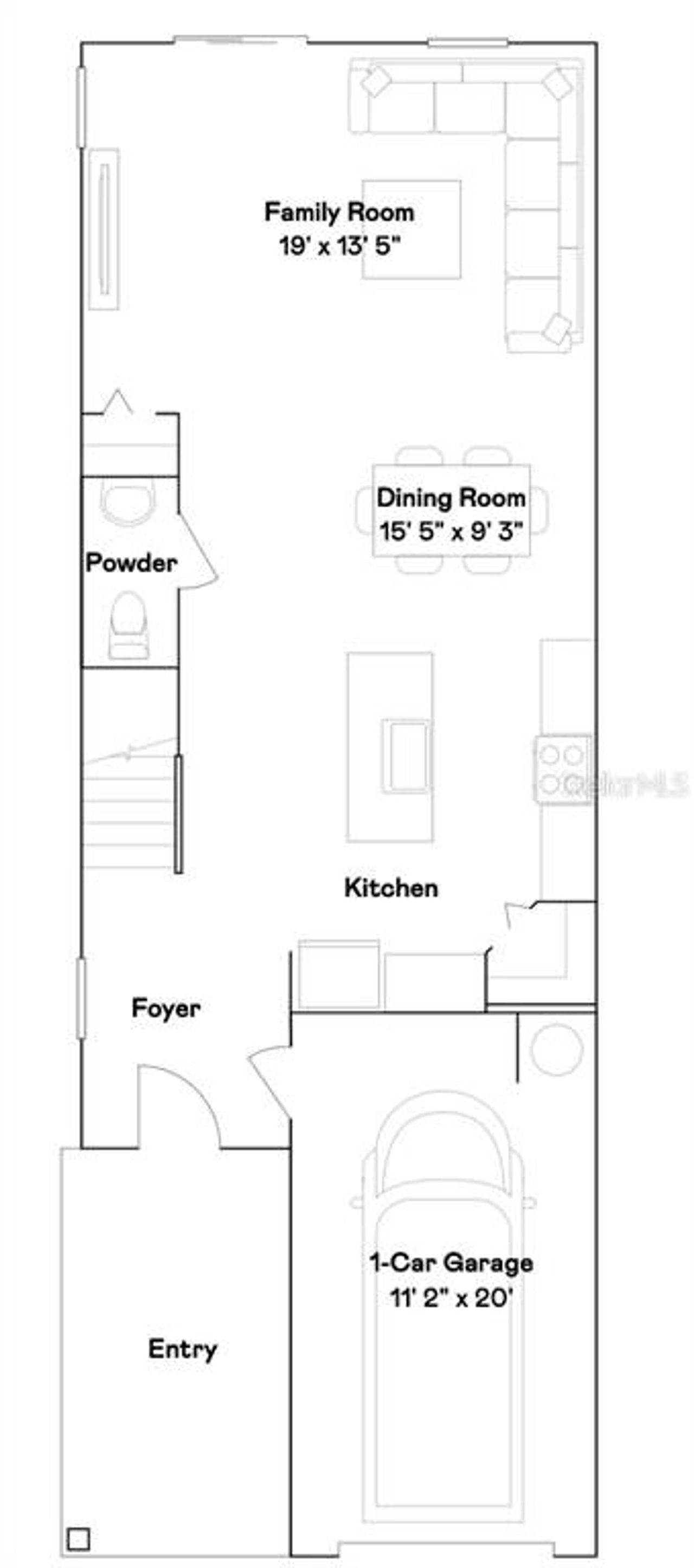 2D floor plan layout of this home in , Ocala, FL (Image 2).