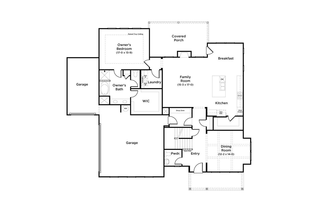 2D floor plan layout for the Elizabeth by DRB Homes in Brush Arbor, McDonough, GA (Image 2). 2D floor plan layout for the Elizabeth by DRB Homes in Brush Arbor, McDonough, GA (Image 2).