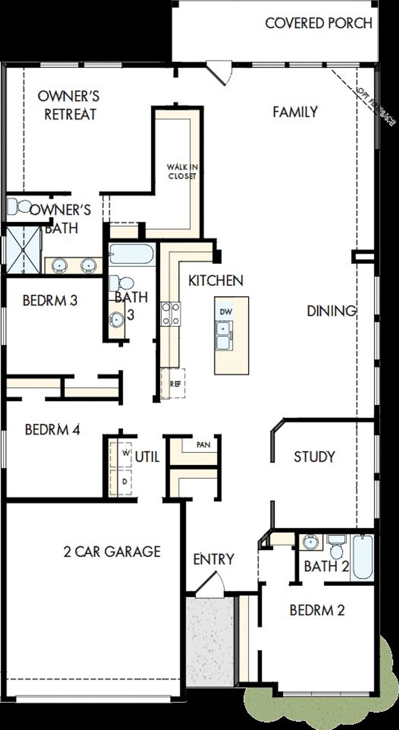 2D floor plan layout of this home in The Colony, Bastrop, TX (Image 2). 2D floor plan layout of this home in The Colony, Bastrop, TX (Image 2).