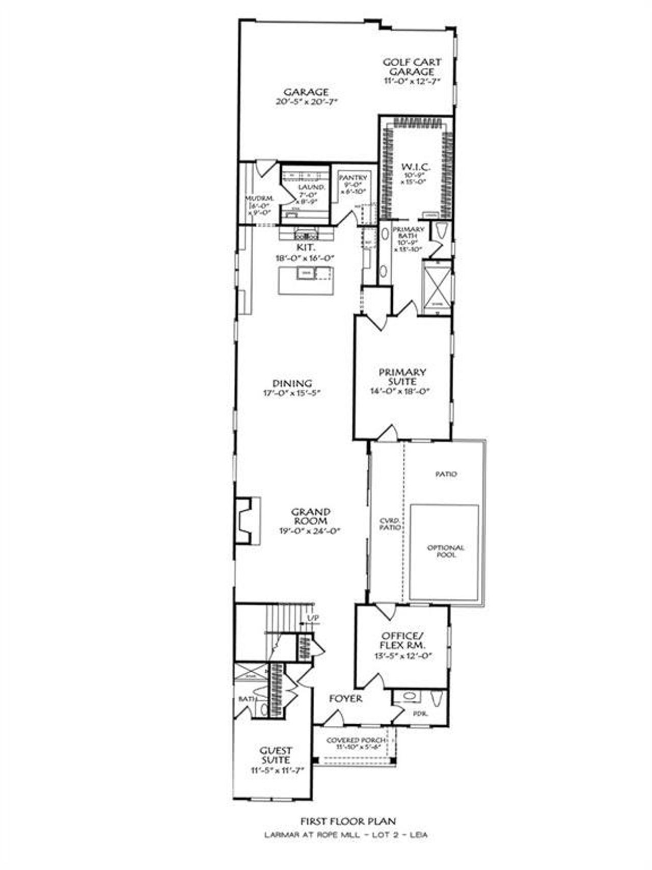 2D floor plan layout of this home in , Woodstock, GA (Image 2).