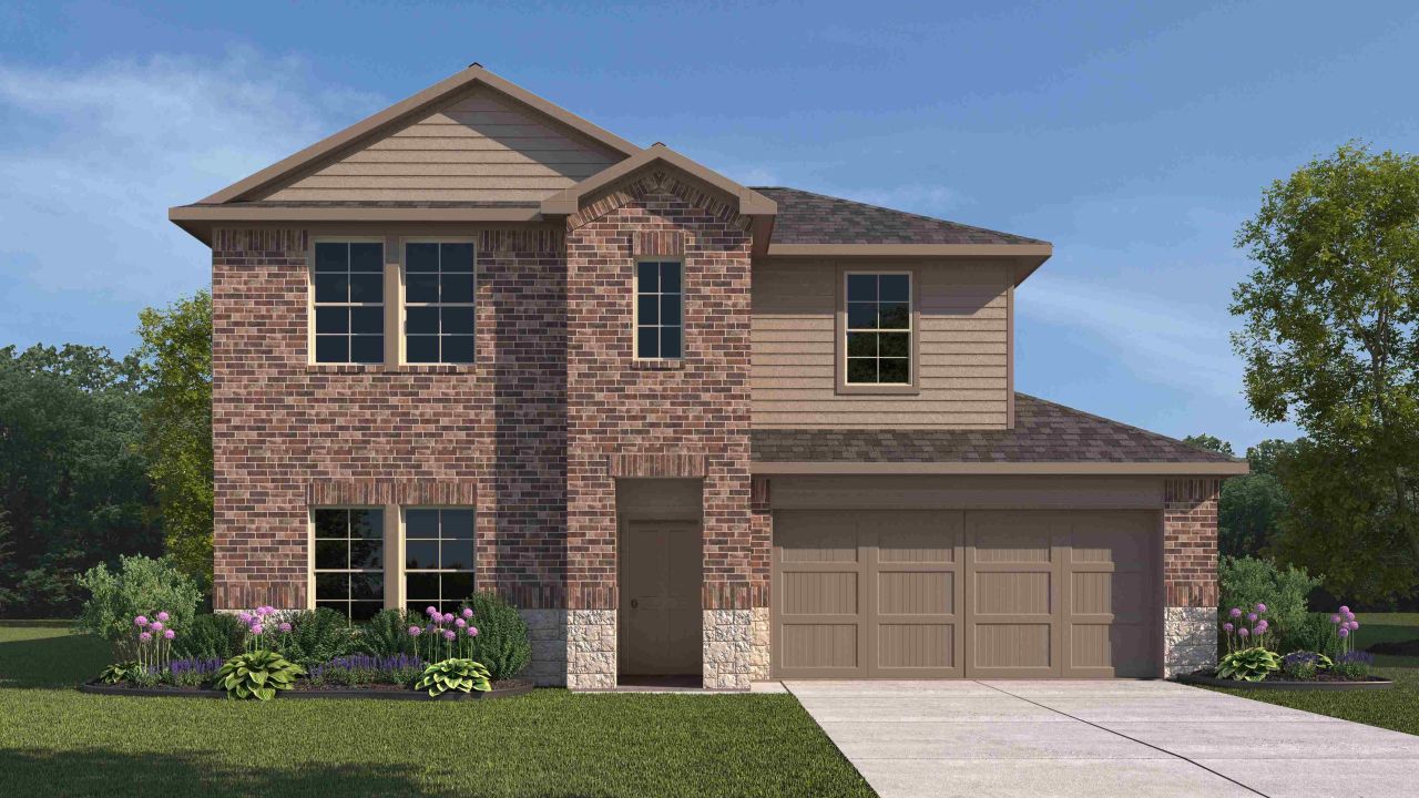 Representative exterior photo of a completed home built from the Rosemont - X40R by D.R. Horton in Westward Pointe, Sealy, TX (Image 2).